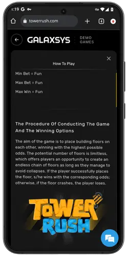 Tower Rush Manual Page