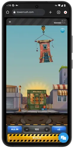 Tower Rush Starting The Game